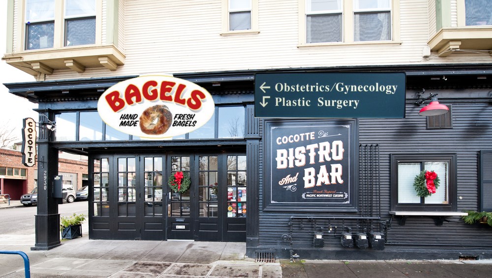 Hipster Bar Acquires OBGYN, Irish-Jewish Bagel Shop, and Lilypad Gardening Tool Rental